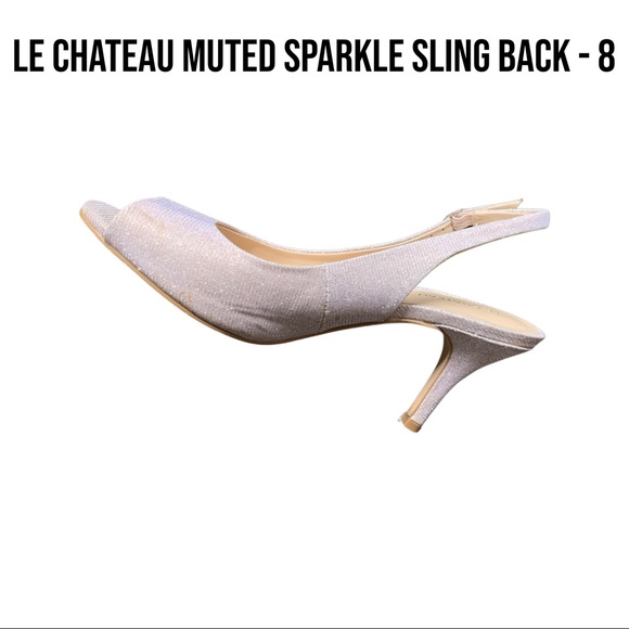 Le chateau sparkle sling back heels - Picture 2 of 4